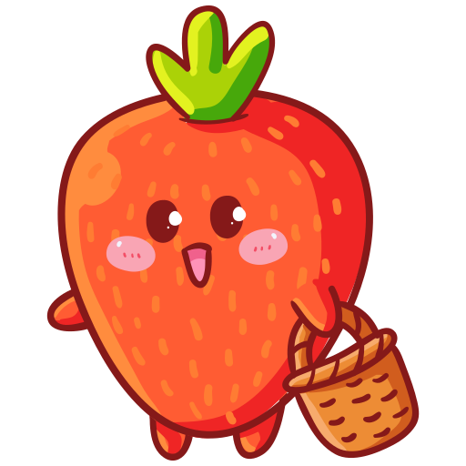 Strawberry free sticker Strawberry free sticker