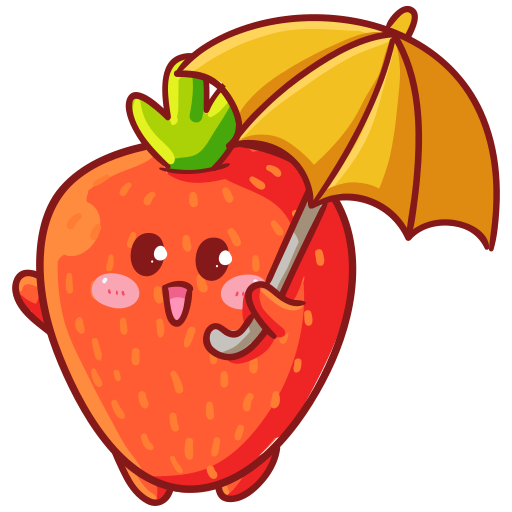 Strawberry free sticker Strawberry free sticker