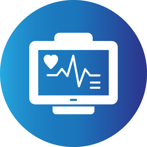 monitor de ecg icono gratis