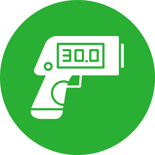 pistola termómetro icono gratis