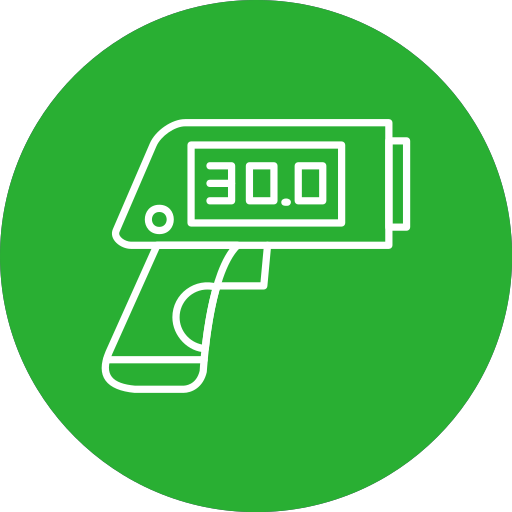 pistola termómetro icono gratis