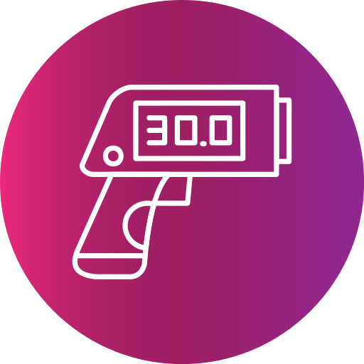 pistola termómetro icono gratis