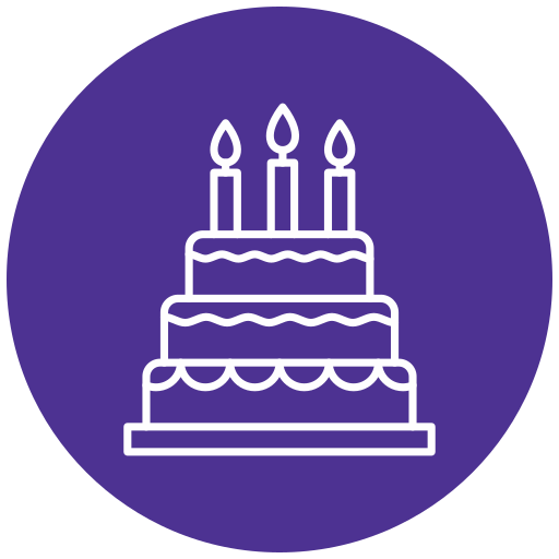 pastel de cumpleaños icono gratis