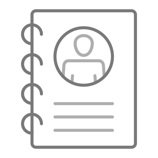 libro de contactos icono gratis