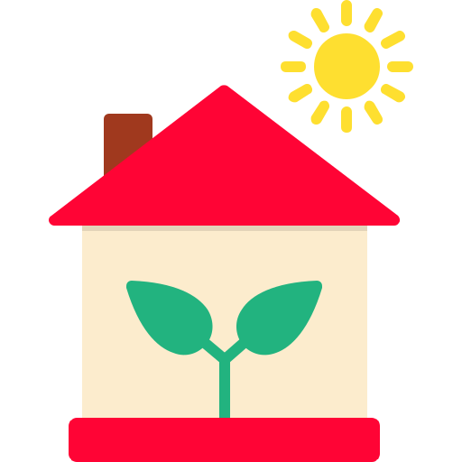 casa ecológica icono gratis