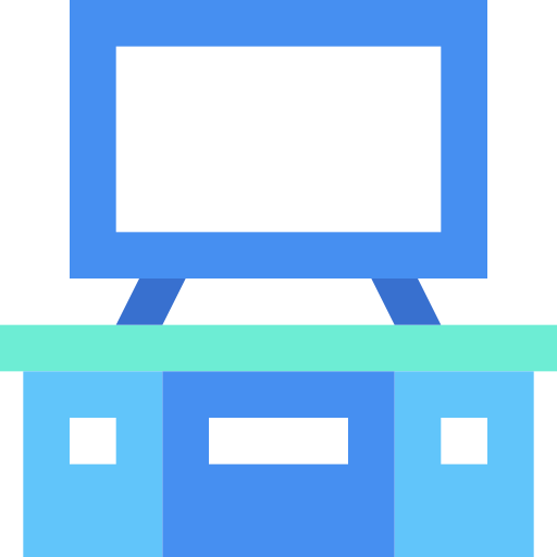 mesa de televisión icono gratis