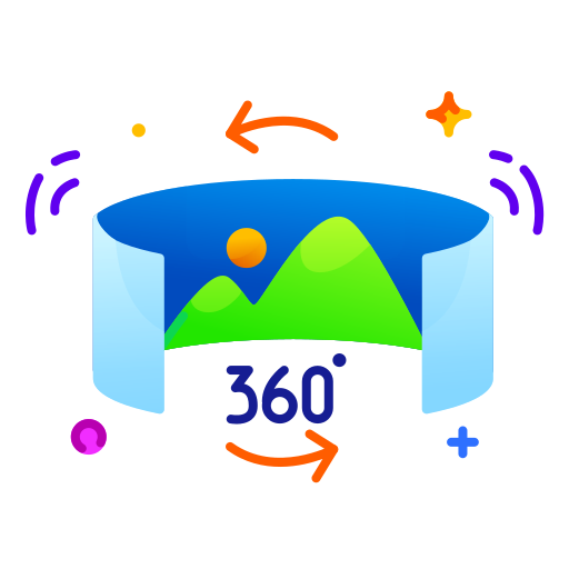 360 view icono gratis