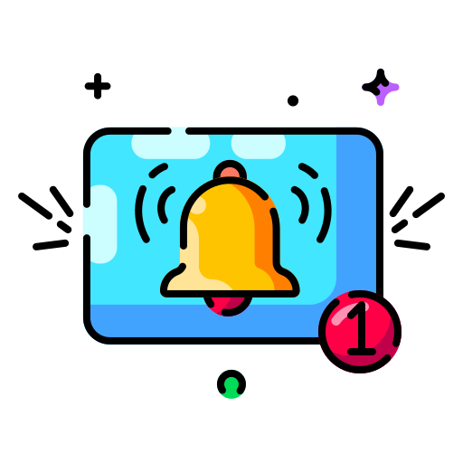 campana de notificación icono gratis