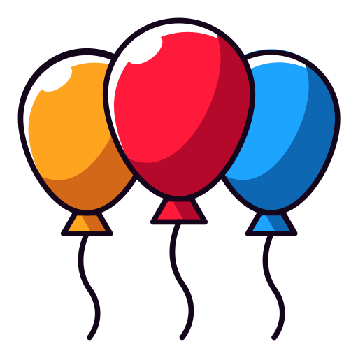 Balloons Generic Outline Color icon