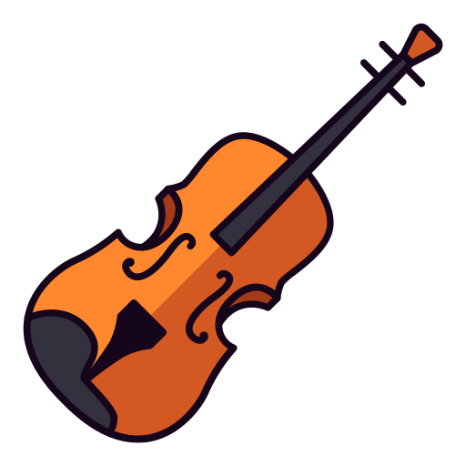 Violin Generic Outline Color icon