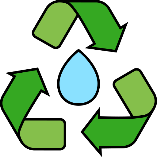 reciclar agua icono gratis