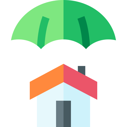 Property insurance Basic Straight Flat icon