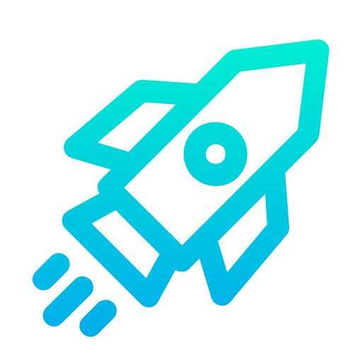 Rocket Kiranshastry Gradient icon