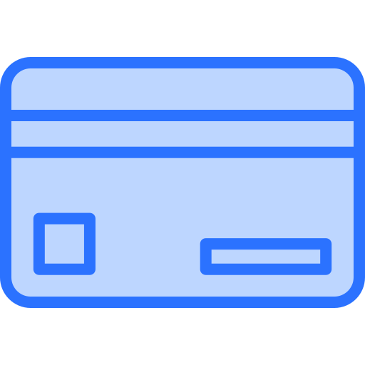 Credit card Generic Blue icon