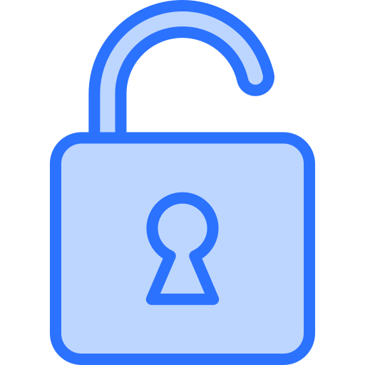 Unlock Generic Blue icon