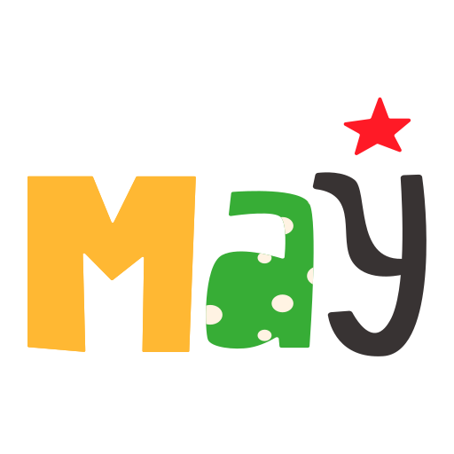 May Stickers - Free time and date Stickers