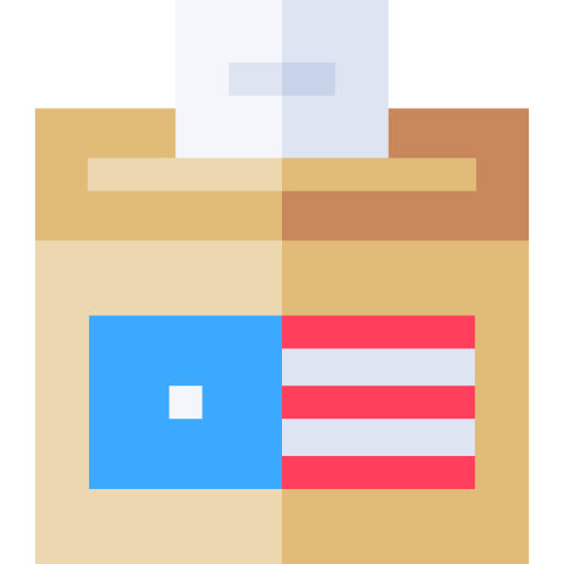 Ballot box Basic Straight Flat icon