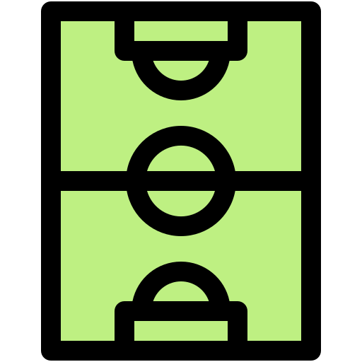 Soccer field Generic Outline Color icon