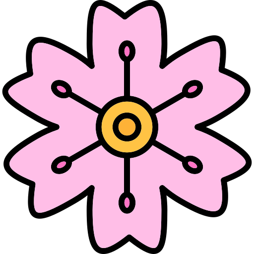 Cherry blossom Generic Outline Color icon