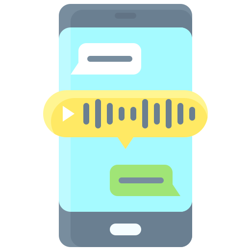 mensaje de voz icono gratis