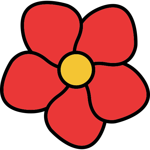 Flower Generic Outline Color icon