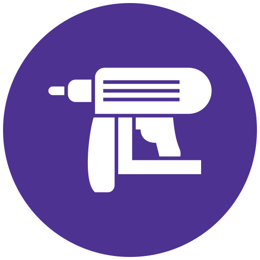 pistola de clavos icono gratis