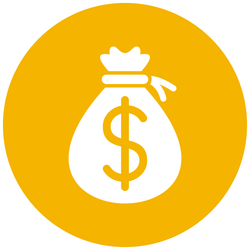 bolsa de dinero icono gratis