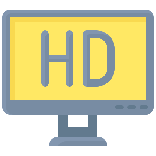 pantalla hd icono gratis