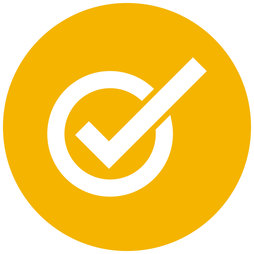 simbolo verificado para copiar amarelo