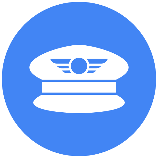 sombrero de piloto icono gratis