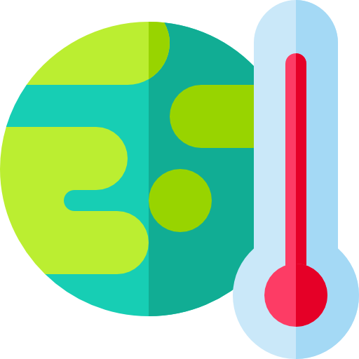 Global Warming Basic Rounded Flat Icon