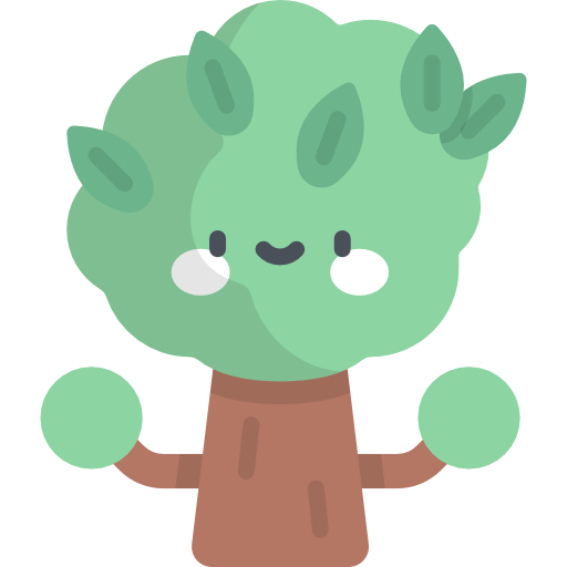 Tree Kawaii Flat icon