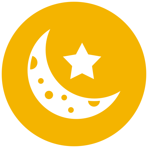 luna creciente icono gratis