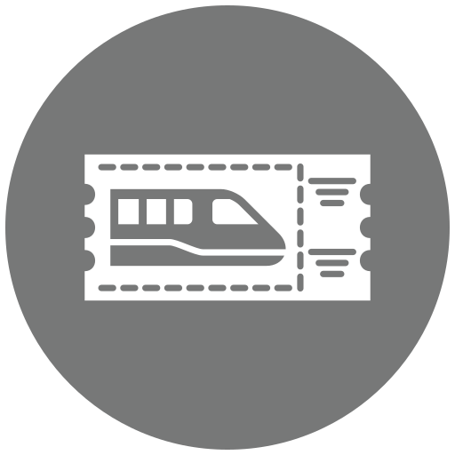 Train ticket free icon
