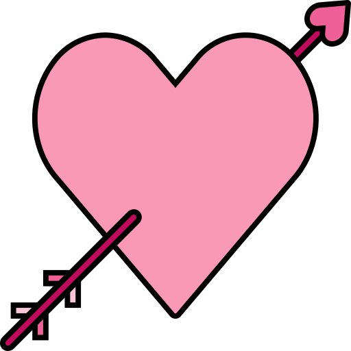 cupid heart arrow