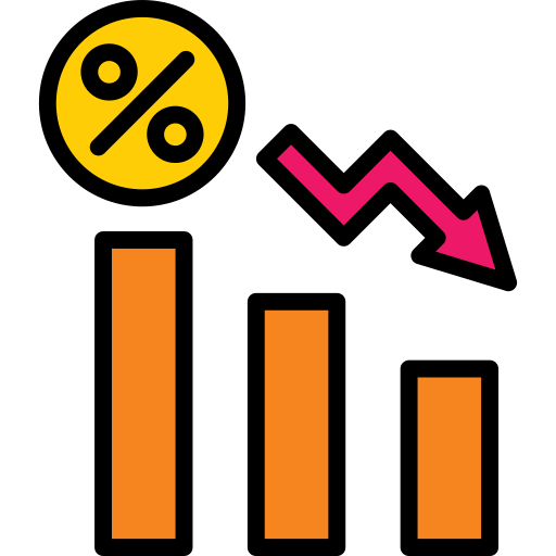 Reduction - Free business and finance icons