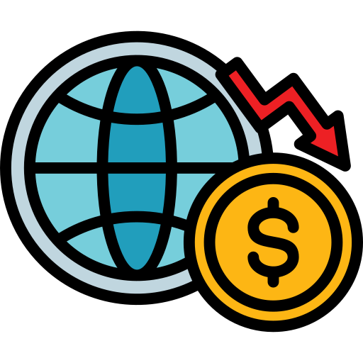 Economía global icono gratis