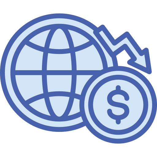 Economía global icono gratis