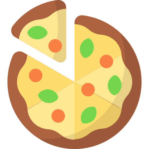 Vegan pizza - free icon