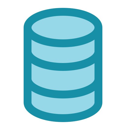 Database Generic Blue icon