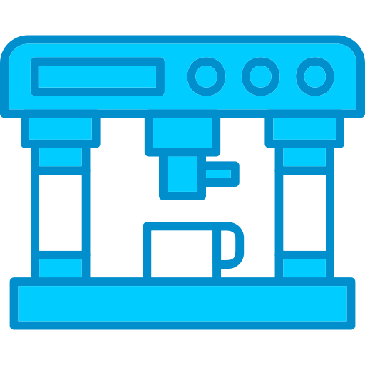 Coffee maker Generic Blue icon