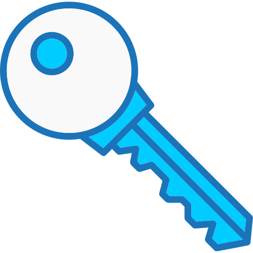 Key Generic Blue icon