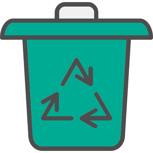 Recycle bin Generic Outline Color icon