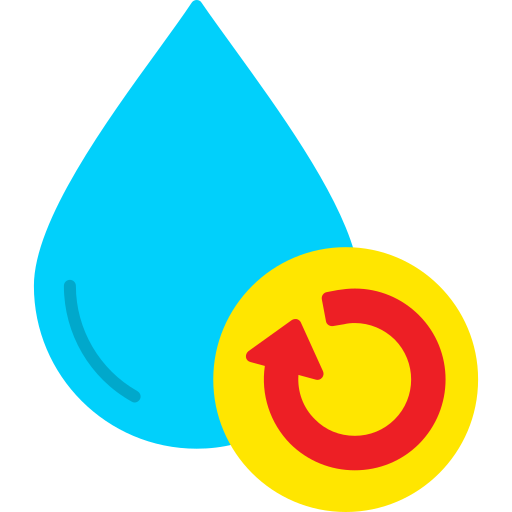 reciclar agua icono gratis