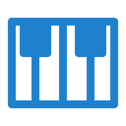 Piano Generic Blue icon