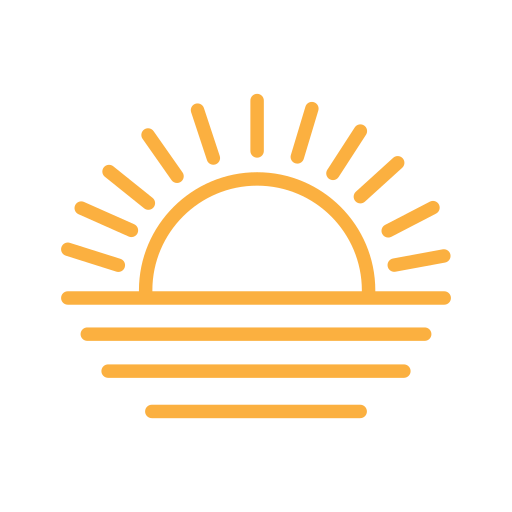 puesta de sol icono gratis