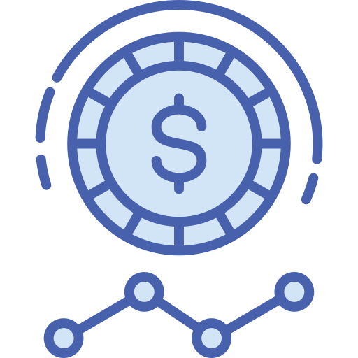 Earning free icon
