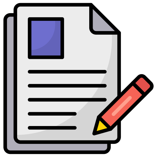 Writing Generic Outline Color icon