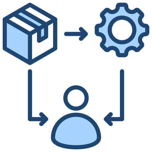 Supply chain - free icon