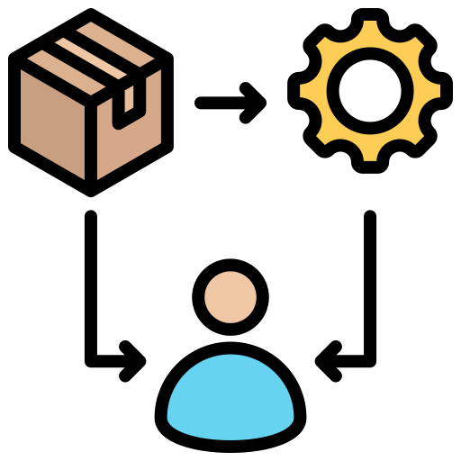 Supply chain - Free shipping and delivery icons